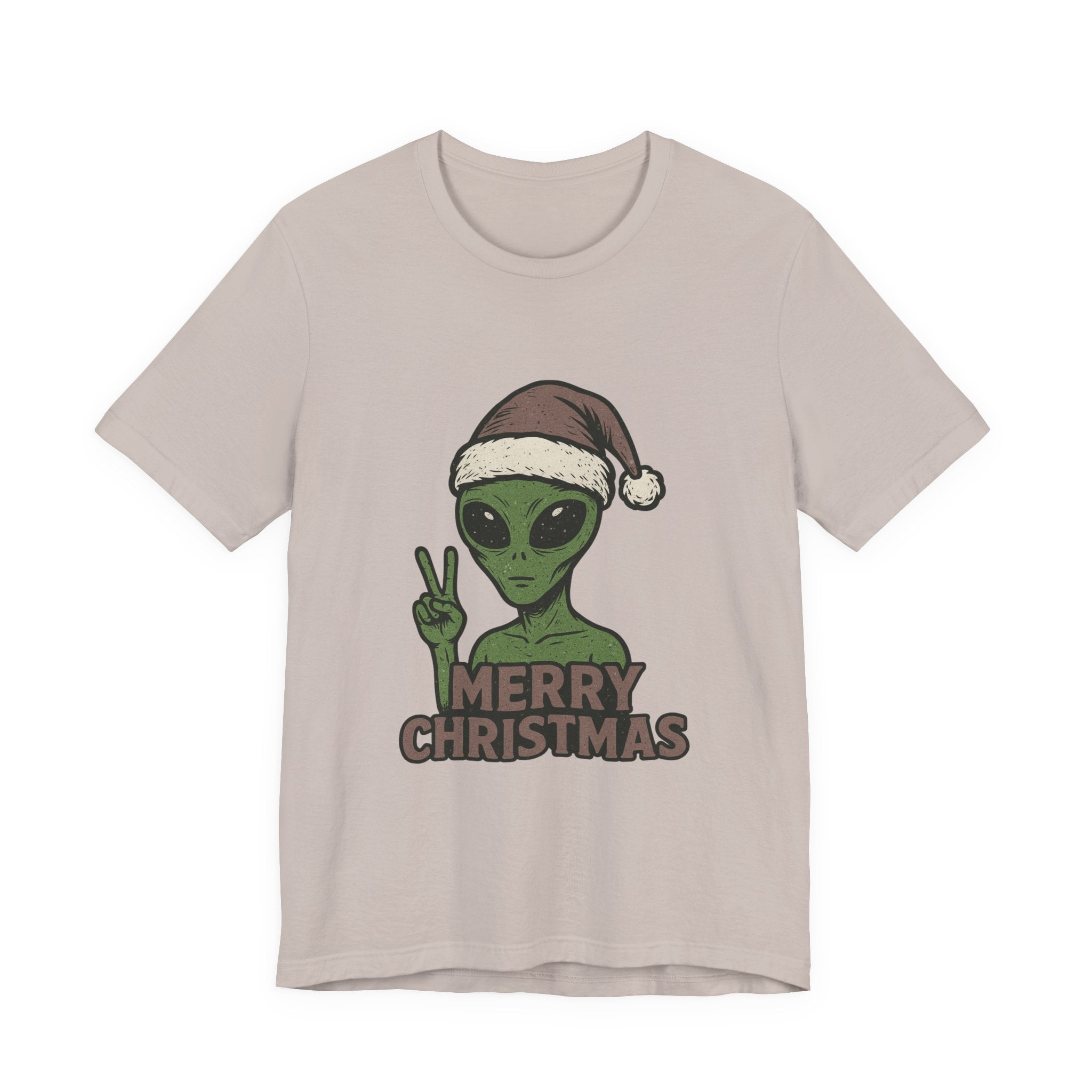 Funny Alien Merry Christmas Unisex Tee