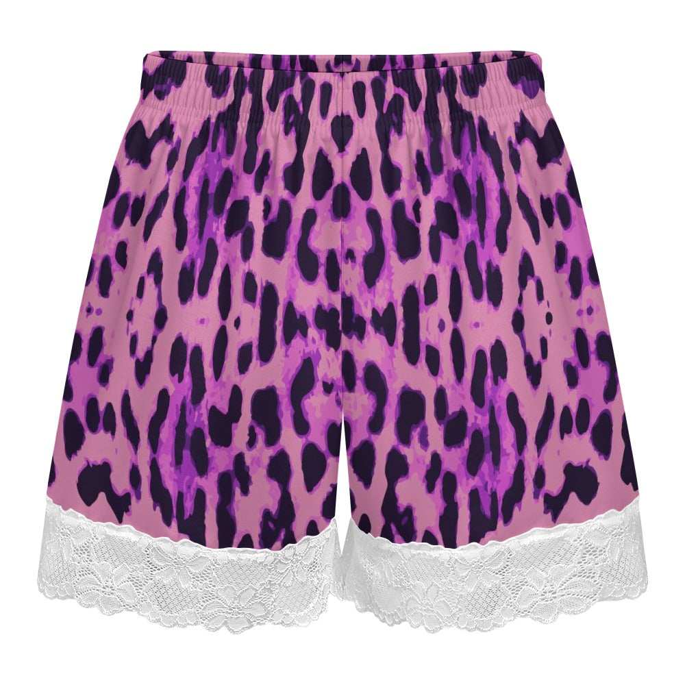 Women's Lace-trimmed short pajama pants