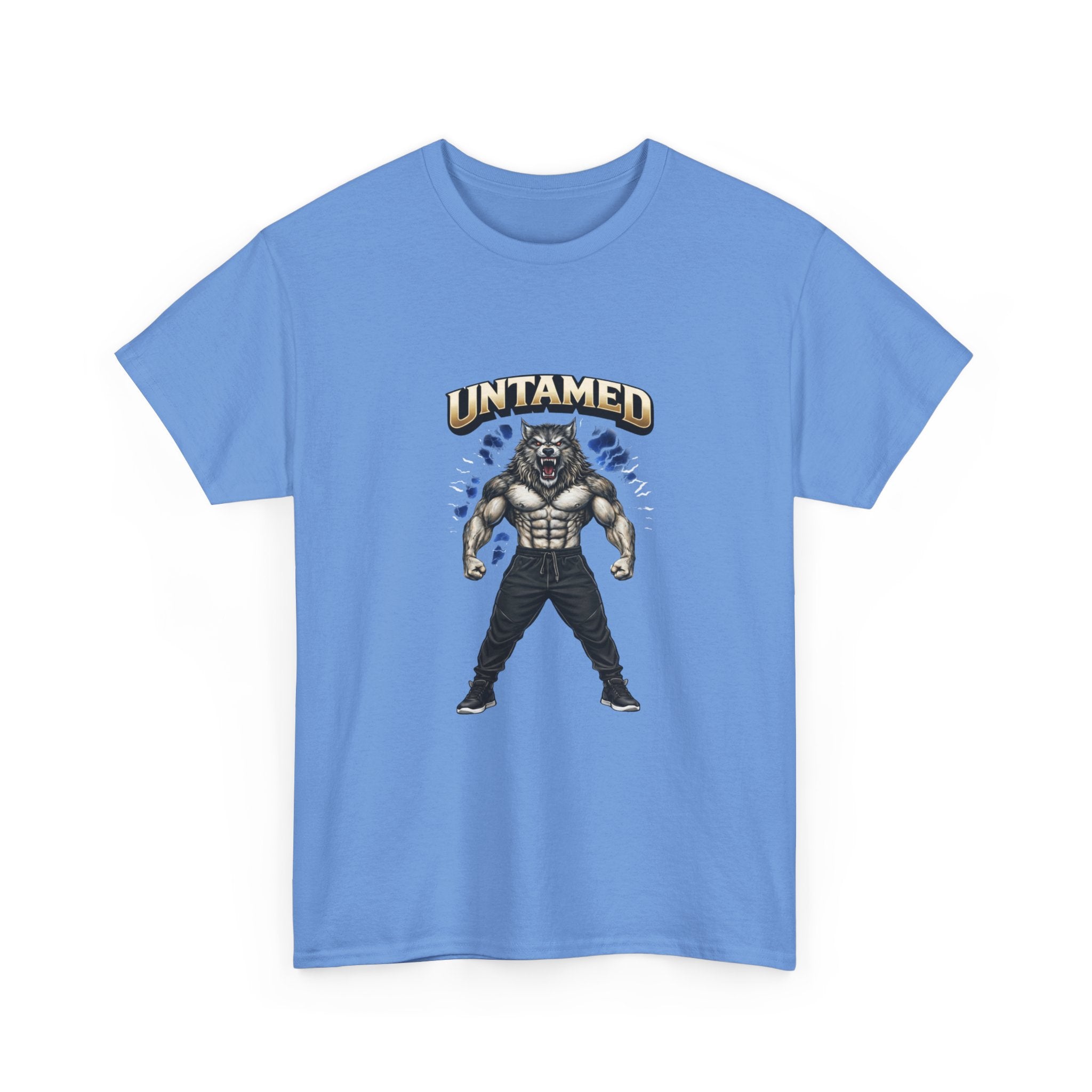 Untamed Beast Graphic Tee — Muscle Mask Wolf Fitness Shirt   Gym