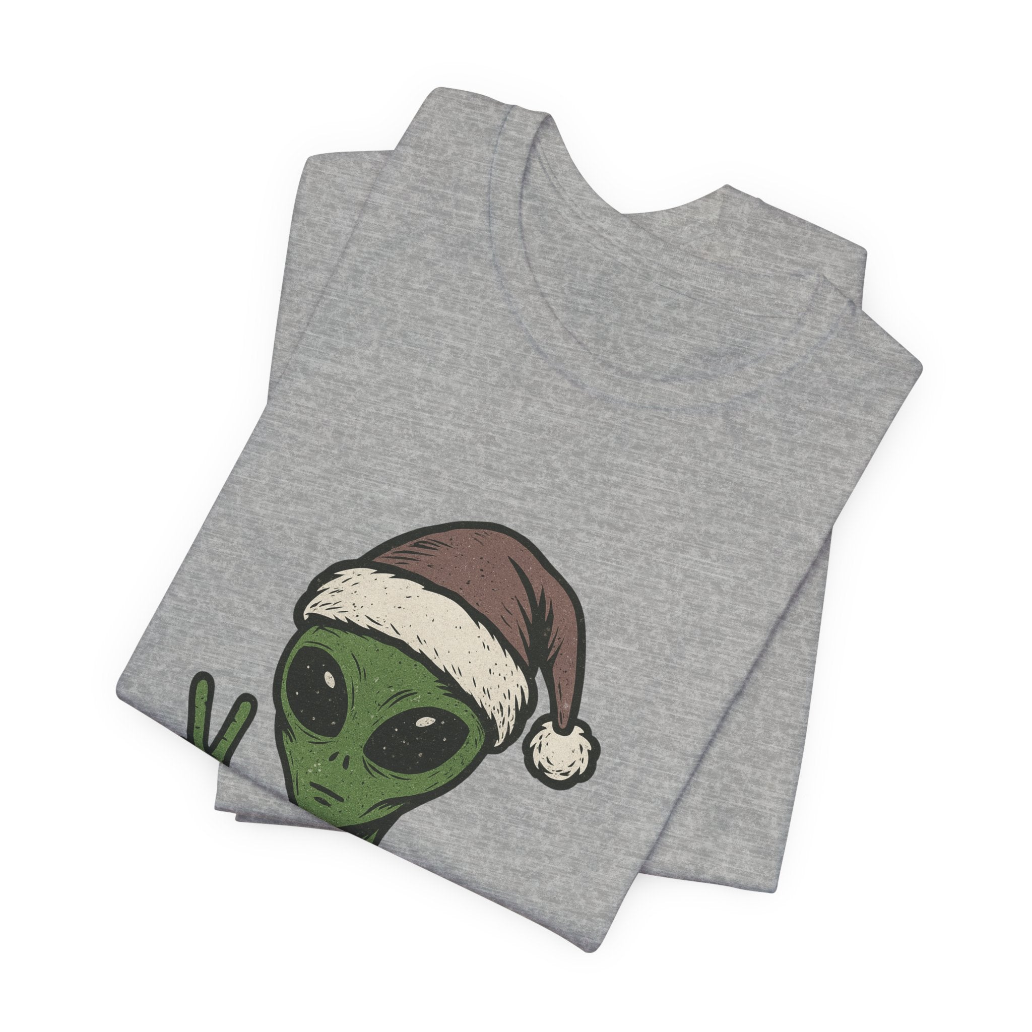 Funny Alien Merry Christmas Unisex Tee