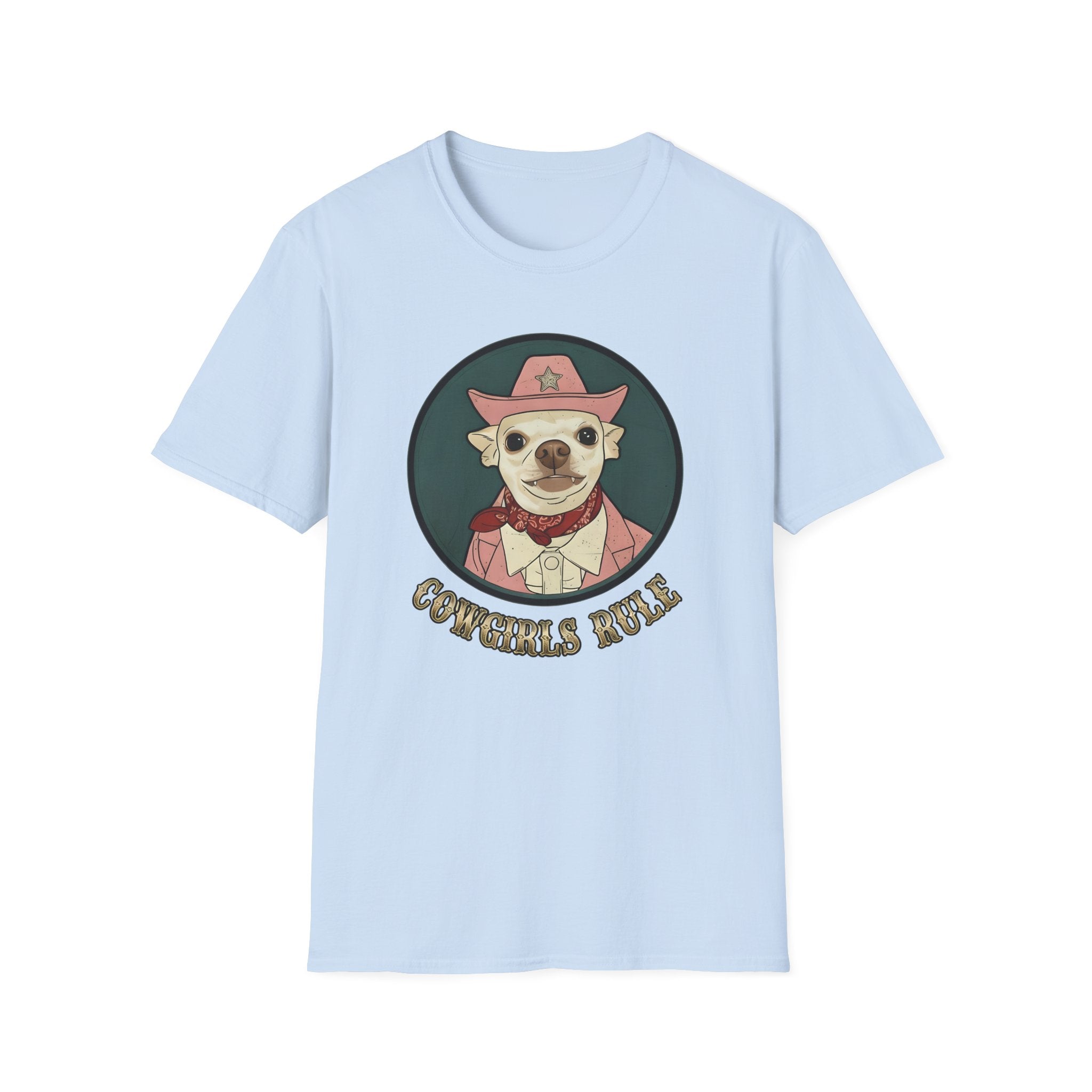 Cowgirls Rule Chihuahua Cowgirl T-Shirt   Coco       Trendy TShirt