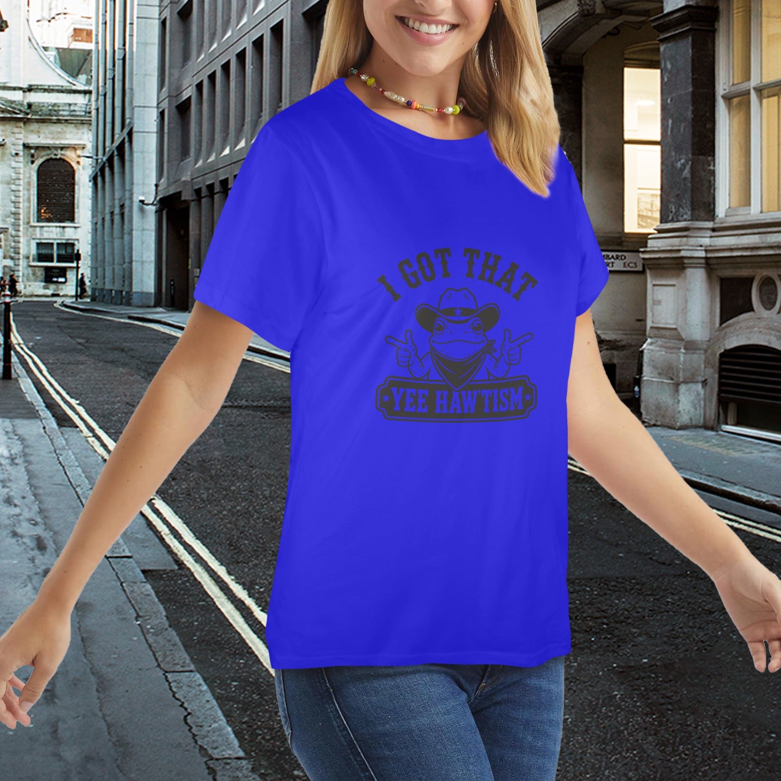 Ranch Ready Yee Haw'tism Tee ladies