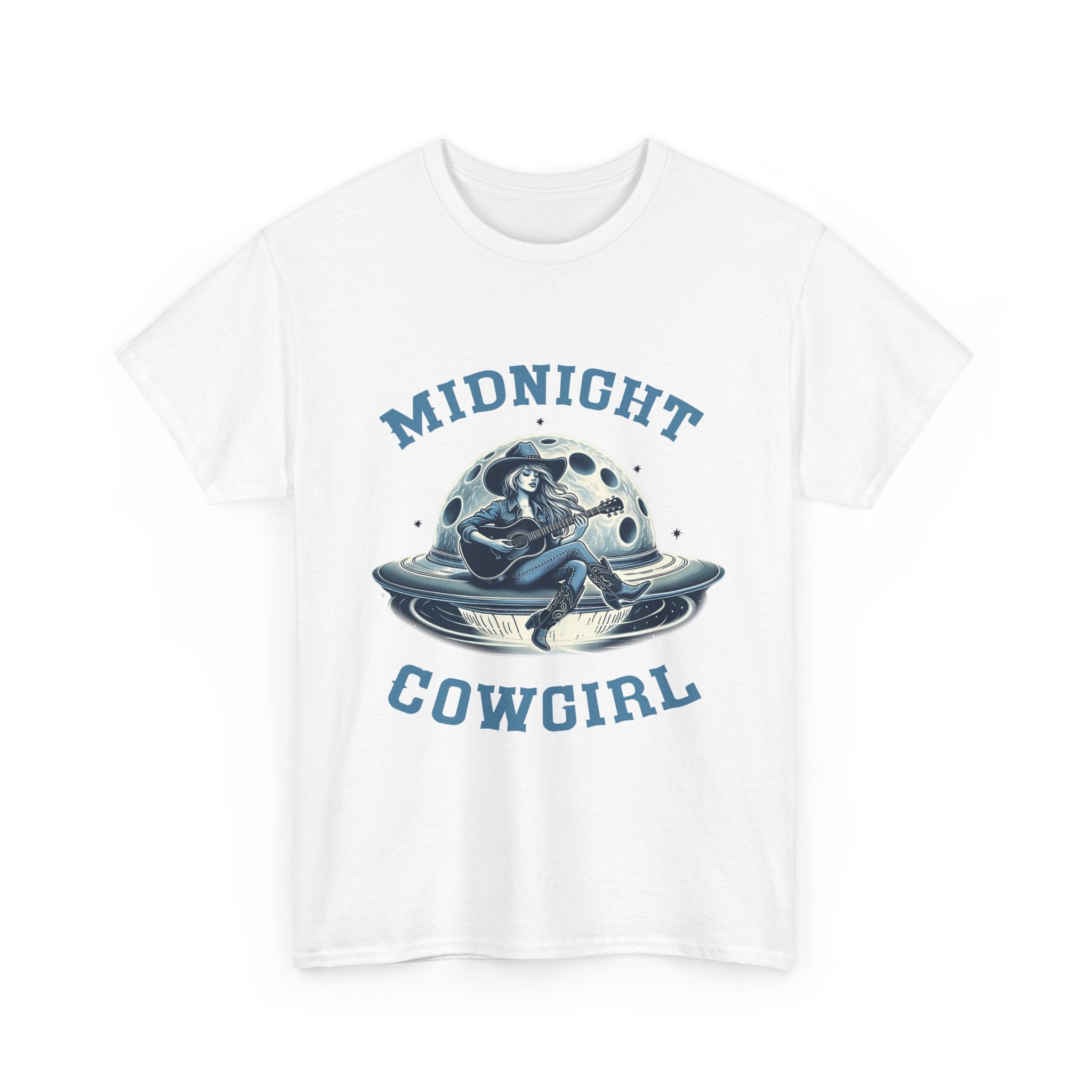 Midnight Cowgirl T-Shirt — Retro Space Cowgirl Graphic Tee