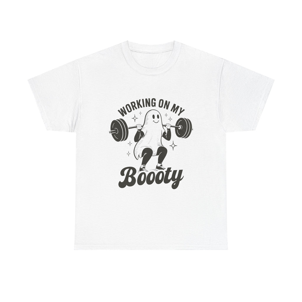Working On My Booooty Tee – Funny Ghost Weightlifting Shirt