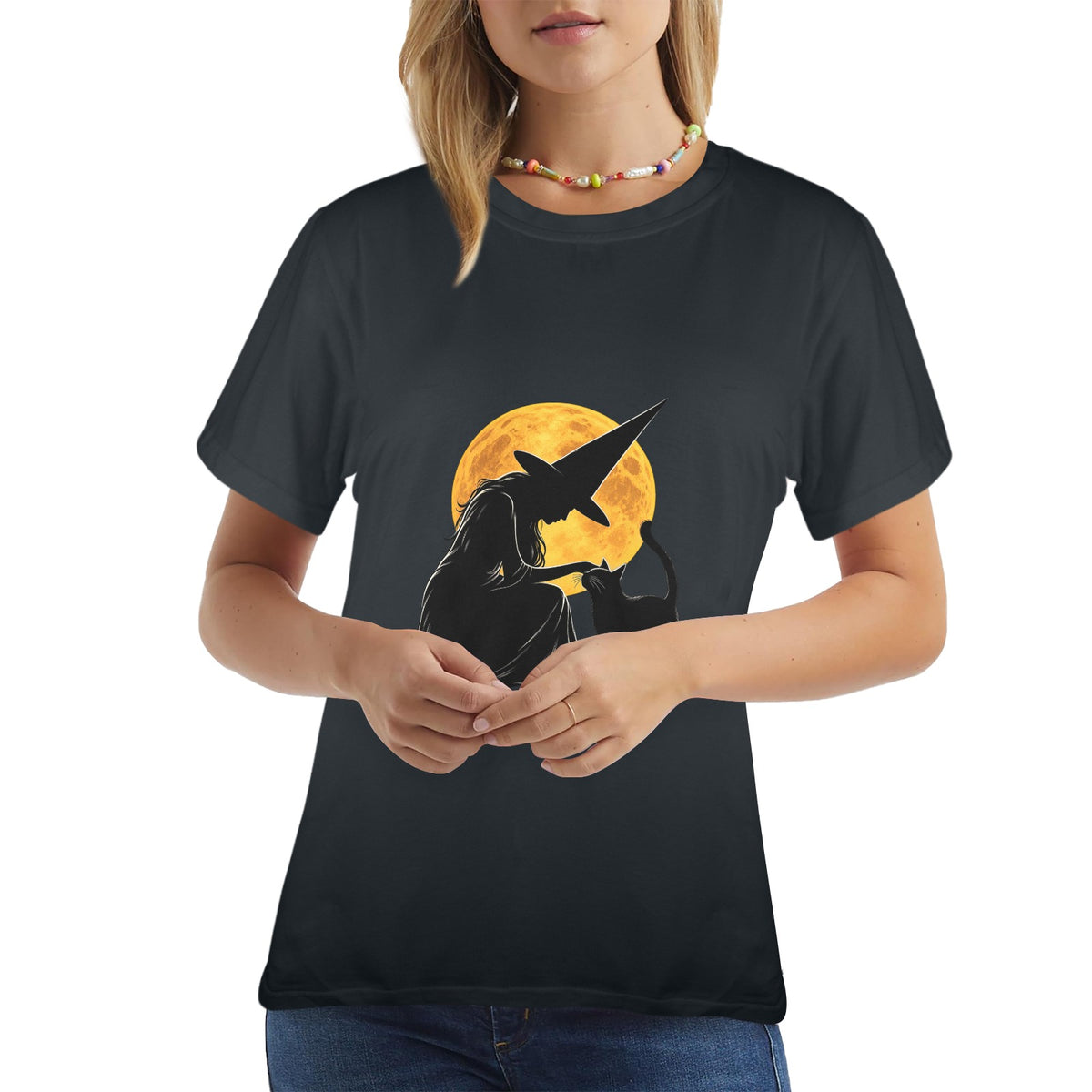 Moonlit Familiar Unisex Halloween Tee