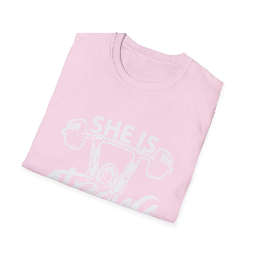 She Is Strong Inspirational T-Shirt — Empowerment Tee for Women