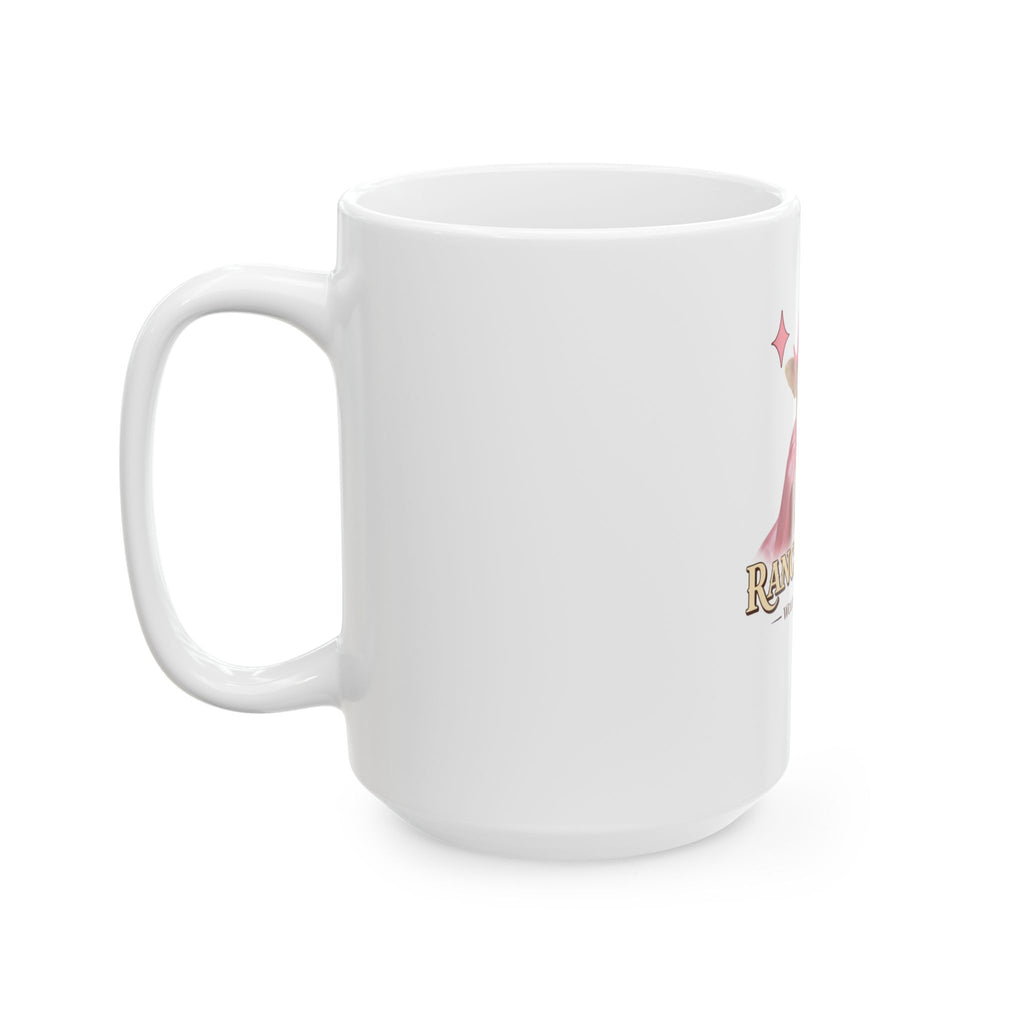 Ranch Queen Ceramic Mug  Cute Pink Cowgirl Chihuahua Design (11oz & 15oz)