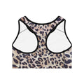 Leopard Print Sports Bra — Animal Print Activewear Racerback for Women