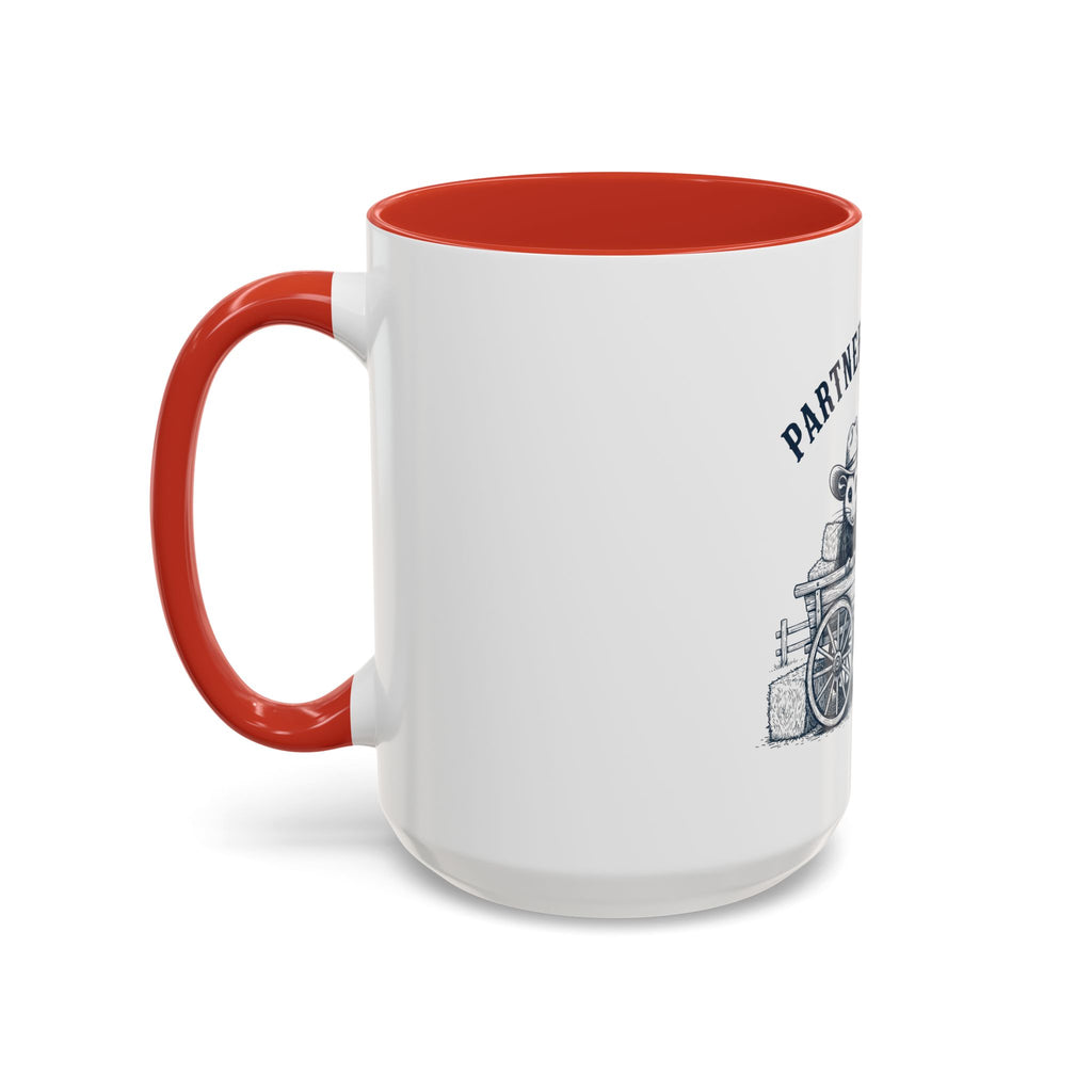 Partners in Crime Coffee Mug — Cute Cowboy Coco & Pete Accent Mug (11/15oz)