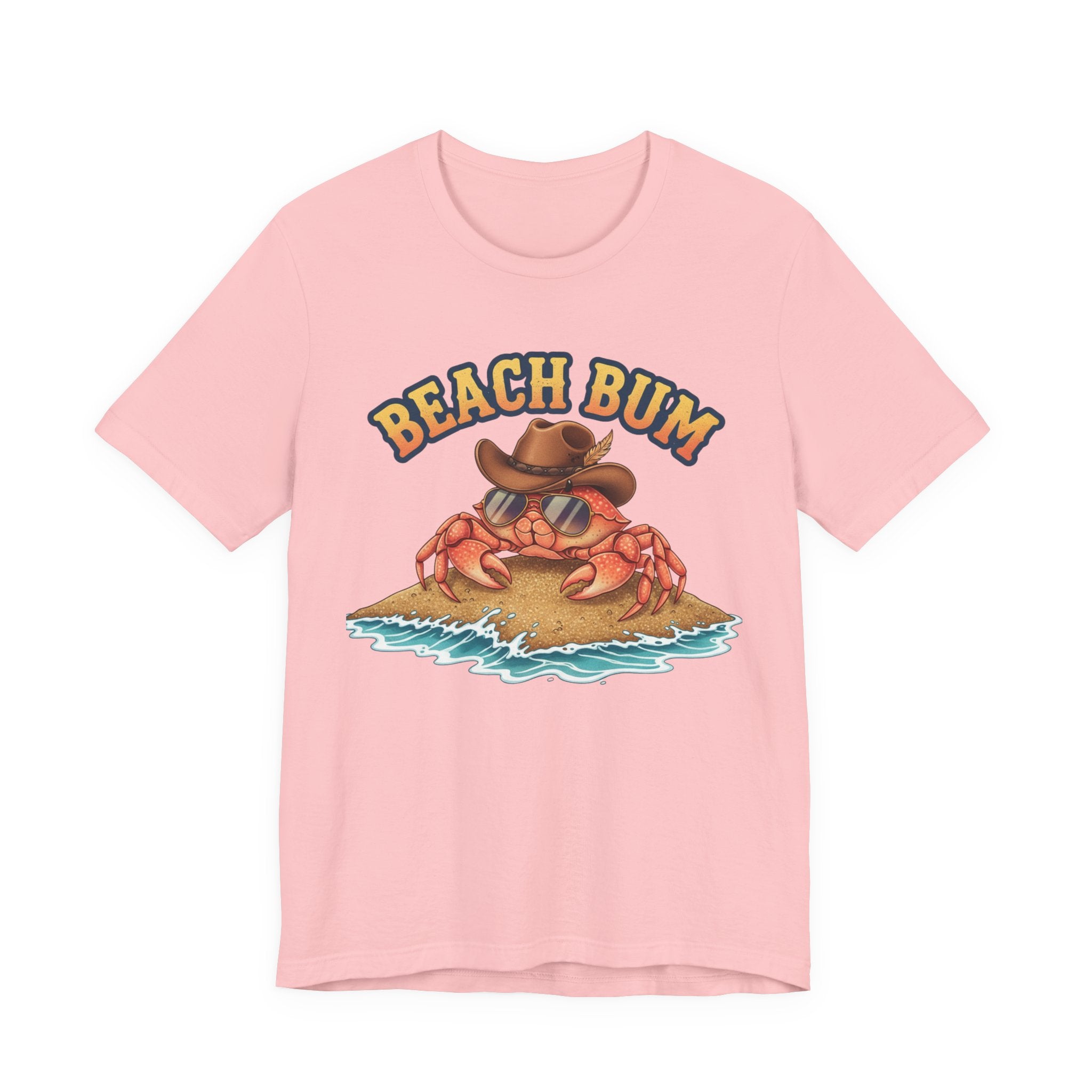 Beach Bum Crab T-Shirt — Funny Coastal Vacation Tee