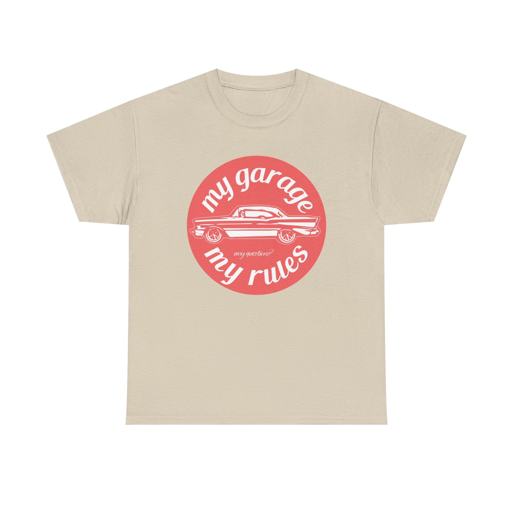 My Garage My Rules Tee — Retro Car Graphic T-Shirt for Auto Enthusiasts