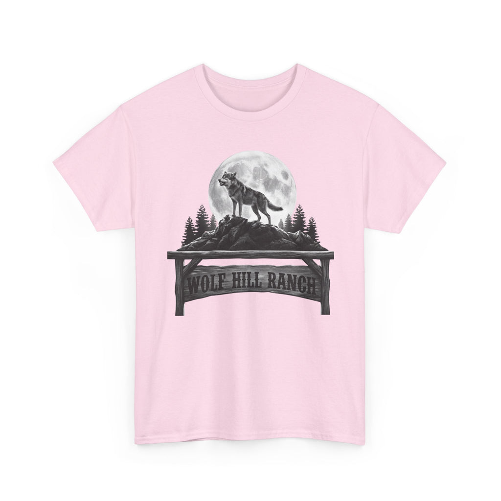 Lone Howl Wolf Tee Full Moon Graphic TShirt    Trendy TShirt