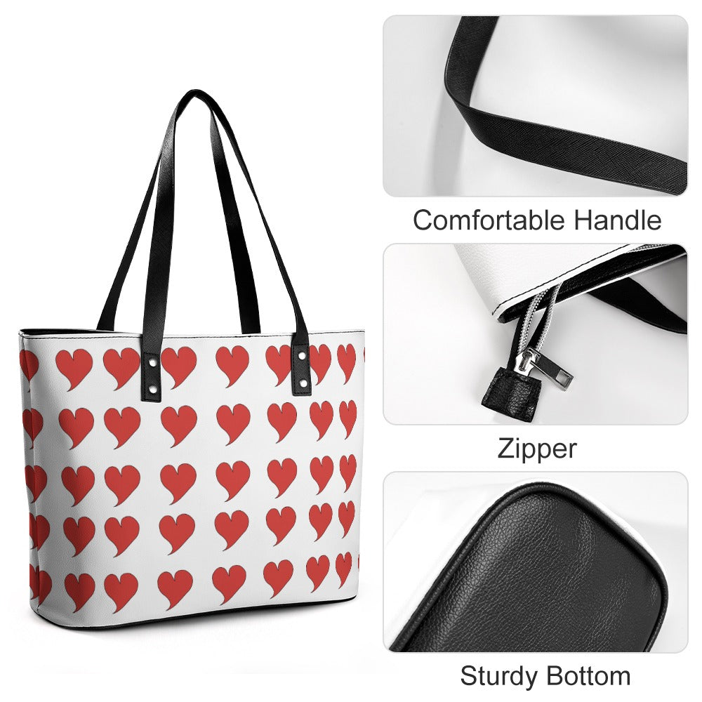 Ladies Leather Handbag Collection   Premium Cross-Grain Tote