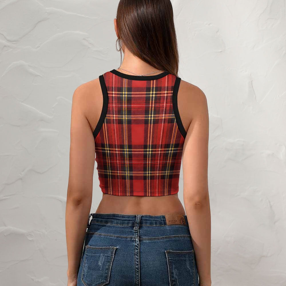 Wolf Hill Ranch Red Plaid Crop Tank