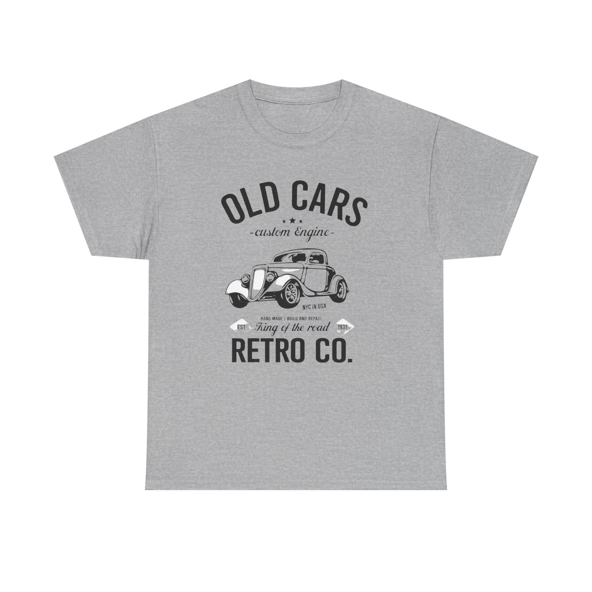 Retro 'Old Cars' T-Shirt – Vintage Classic Car Tee (Retro Co.)