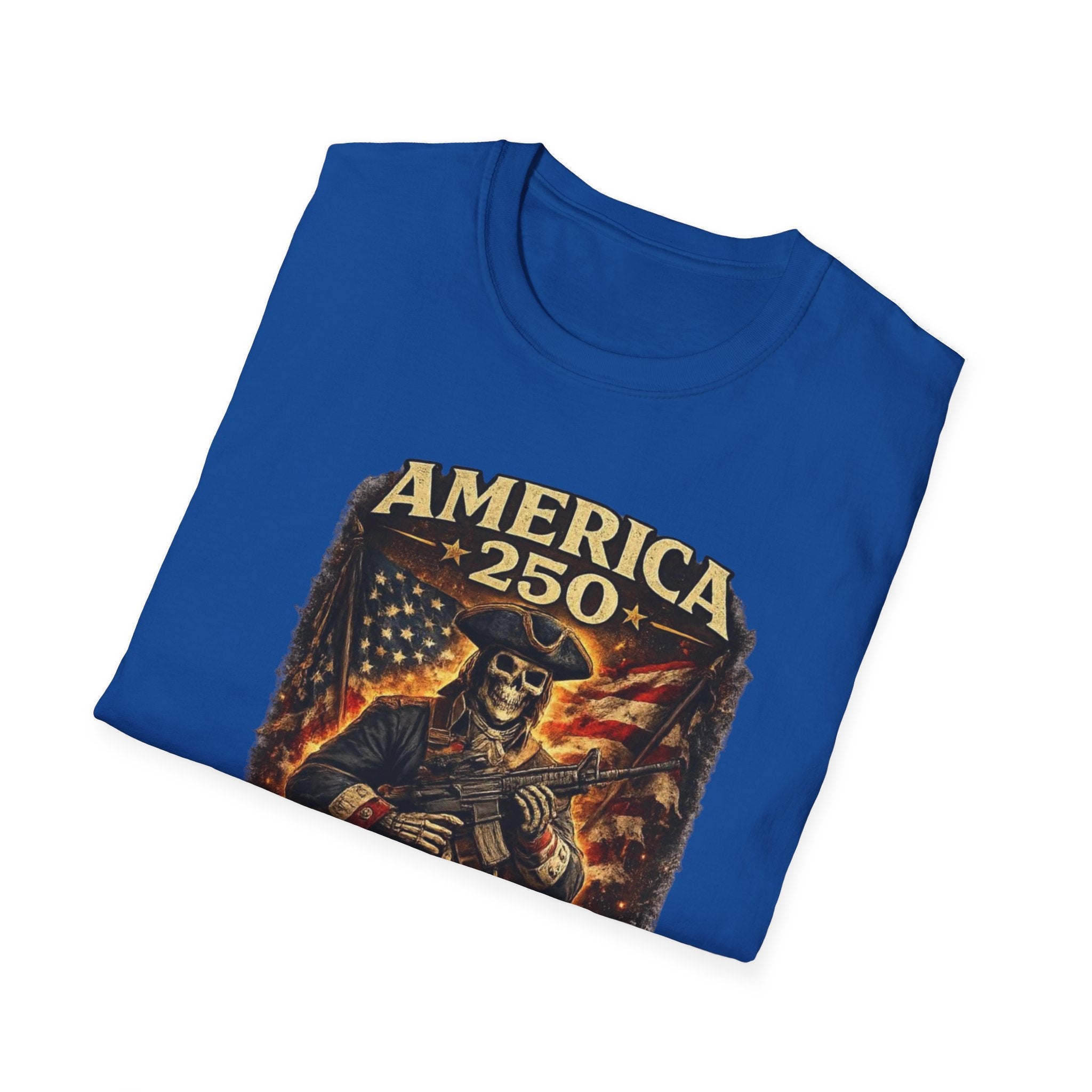 America 250 T-Shirt — 1776–2026 Patriotic Revolutionary Soldier Tee