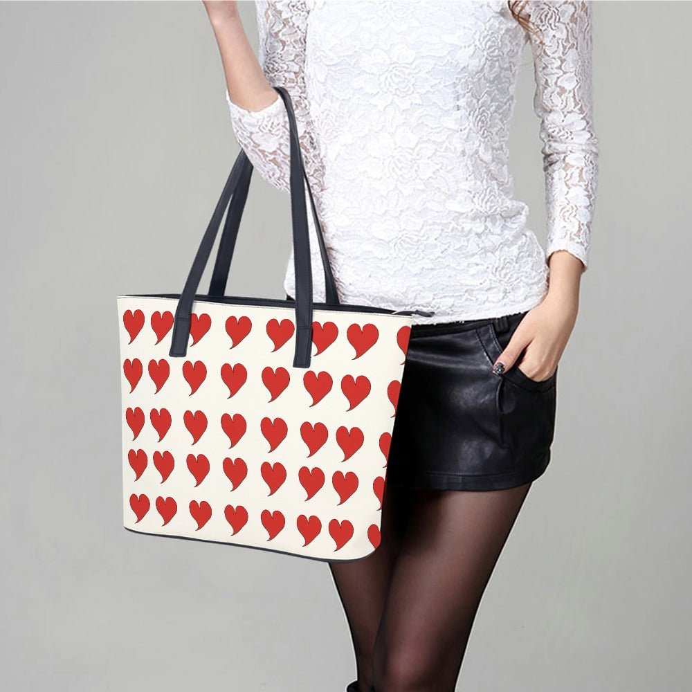 Ladies Leather Handbag Collection   Premium Cross-Grain Tote