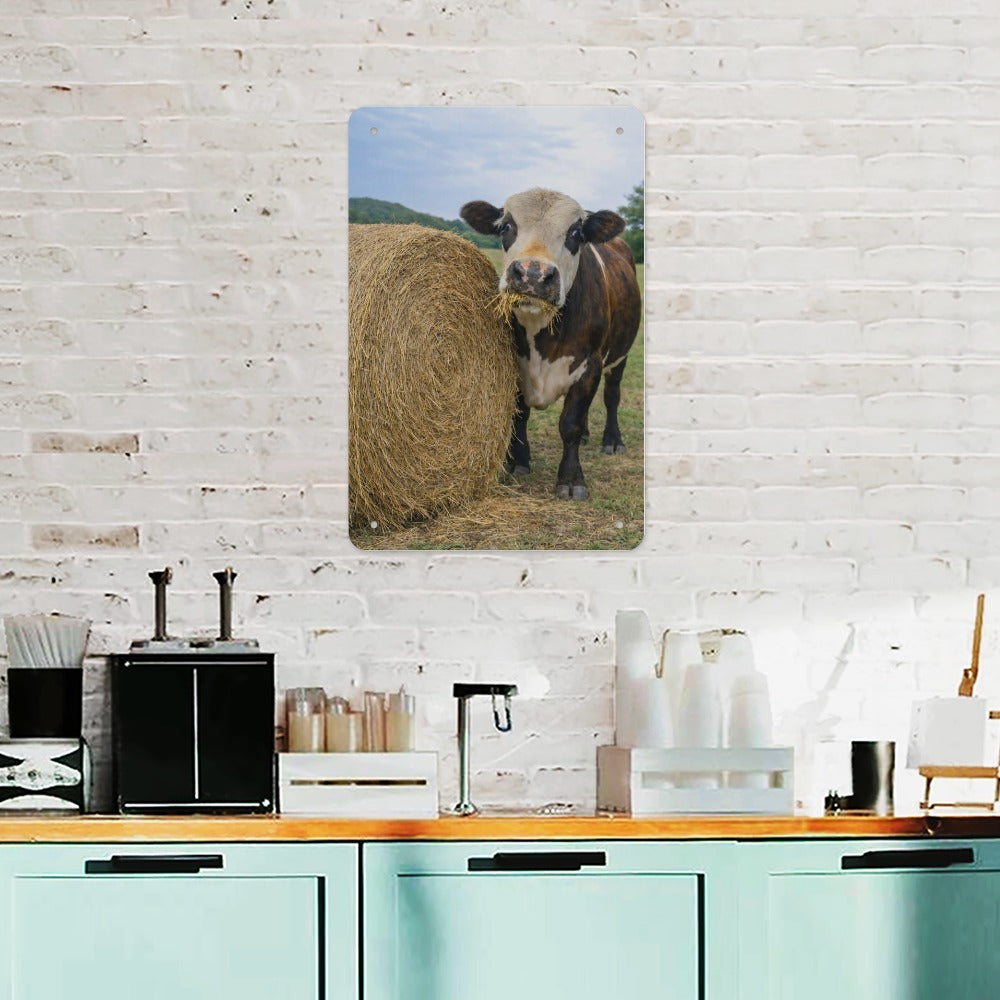 Hay There, Dennis!  Wolf Hill Ranch Farmhouse Metal Tin Sign Made in USA