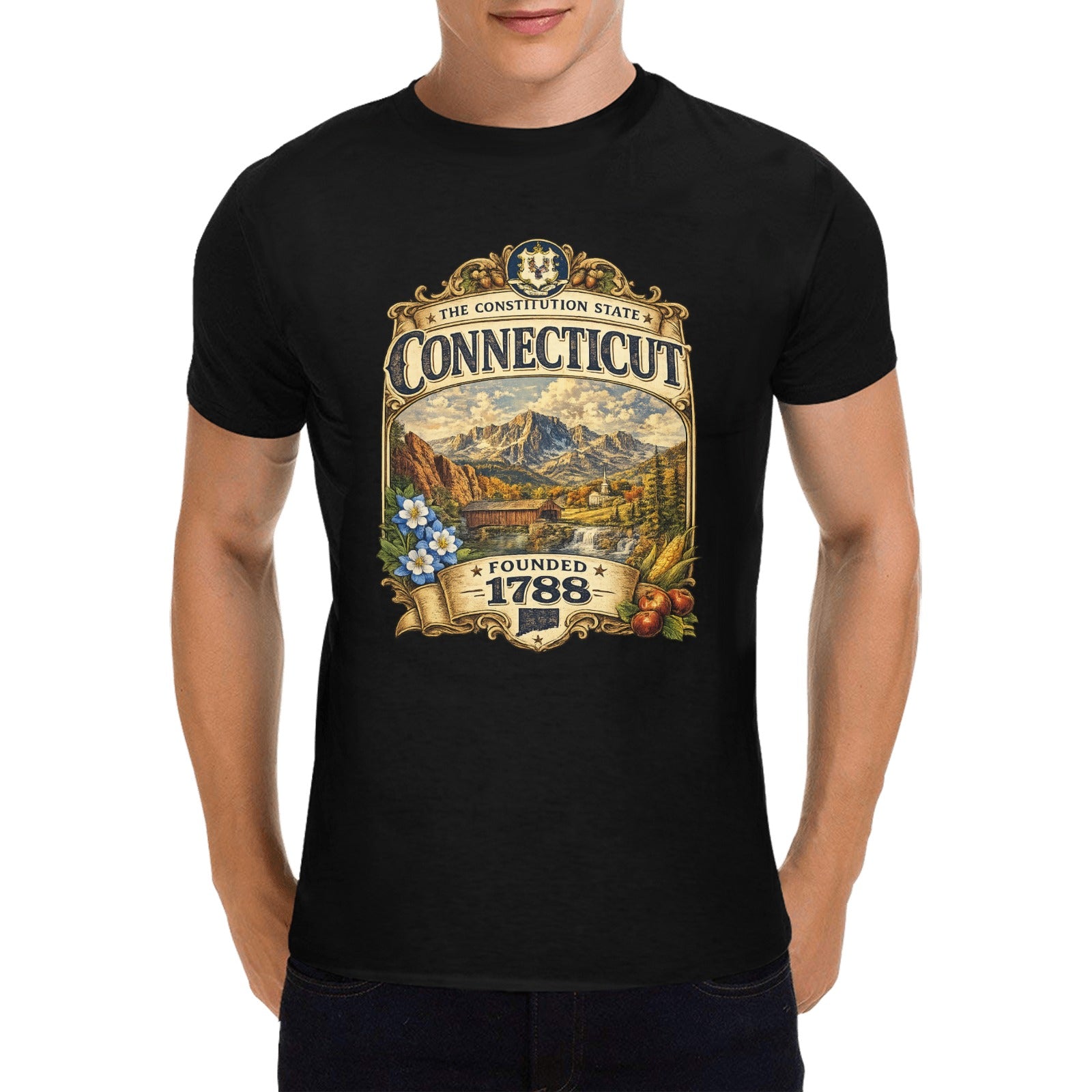 Men's Historical Connecticut T-Shirt