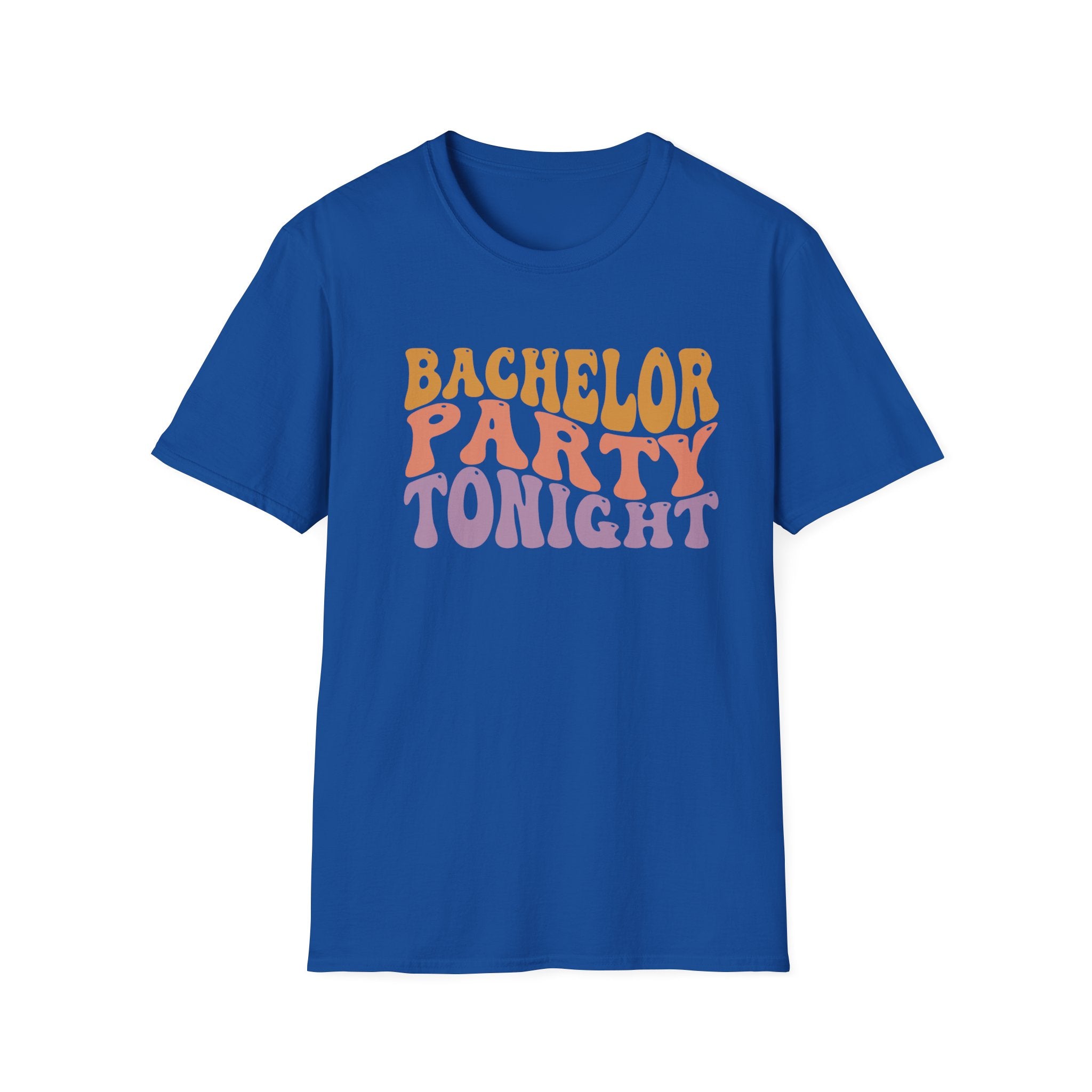 Bachelor Party Tonight T-Shirt — Retro Groovy Bachelorette/Bachelor Celebration Tee