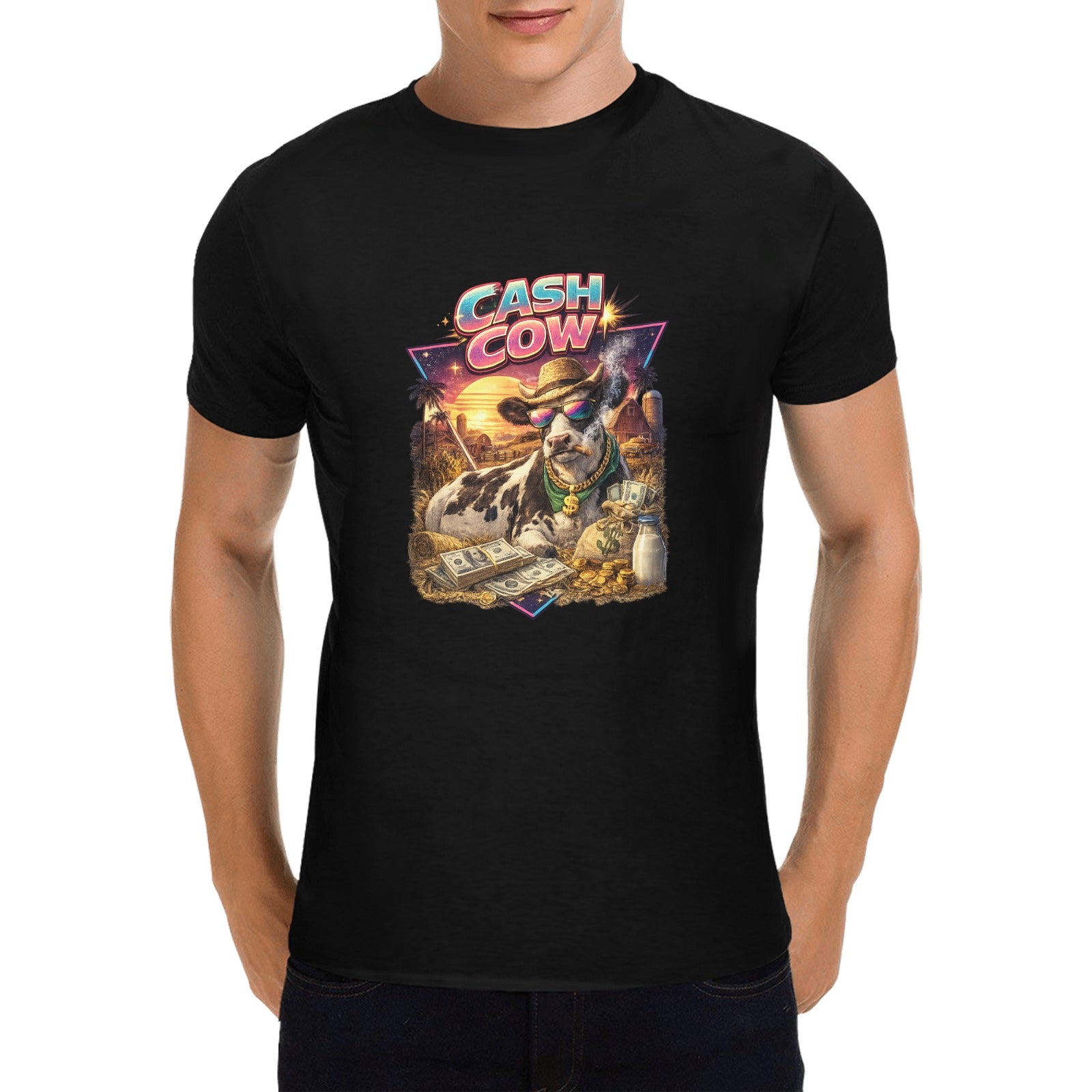 Cash Cow Retro Graphic Tee  Unisex