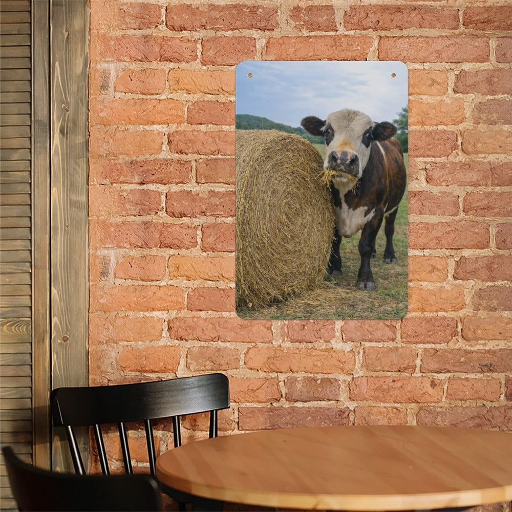Hay There, Dennis!  Wolf Hill Ranch Farmhouse Metal Tin Sign Made in USA
