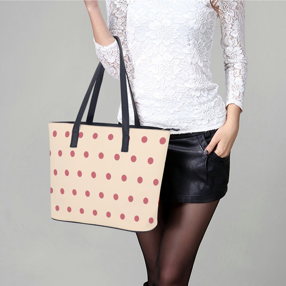 Ladies Leather Handbag Collection   Premium Cross-Grain Tote
