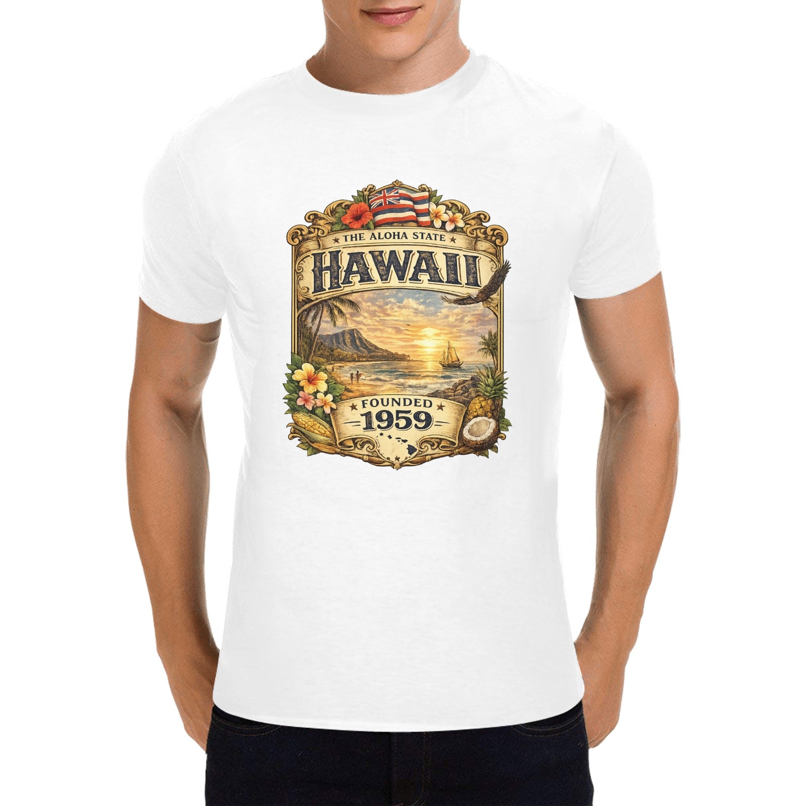 Men's Historic Hawaii State Tee