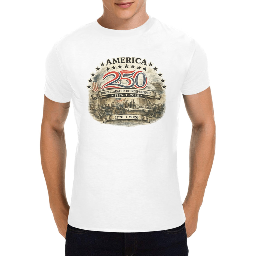Men's America 250 Signing shirt Cotton T-Shirt
