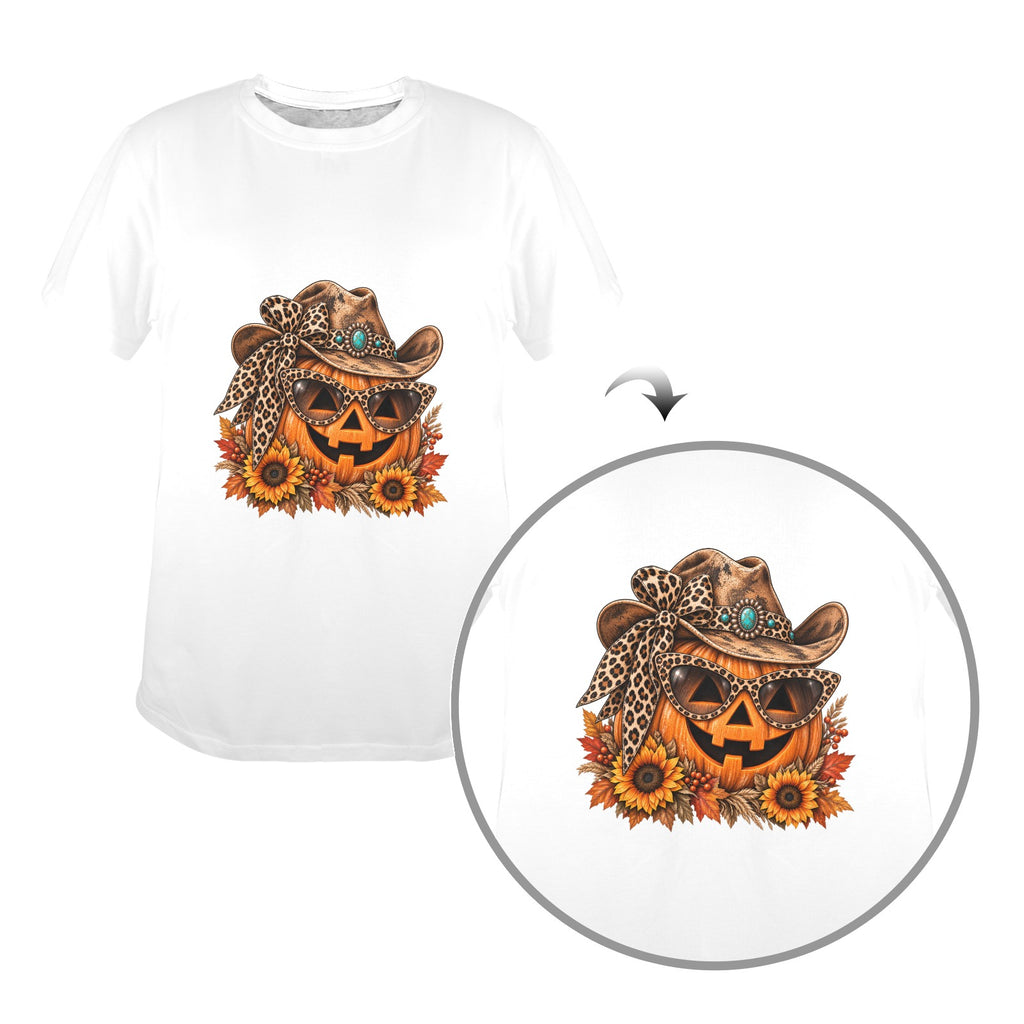 Western Pumpkin Shirt  Cowgirl Fall Halloween