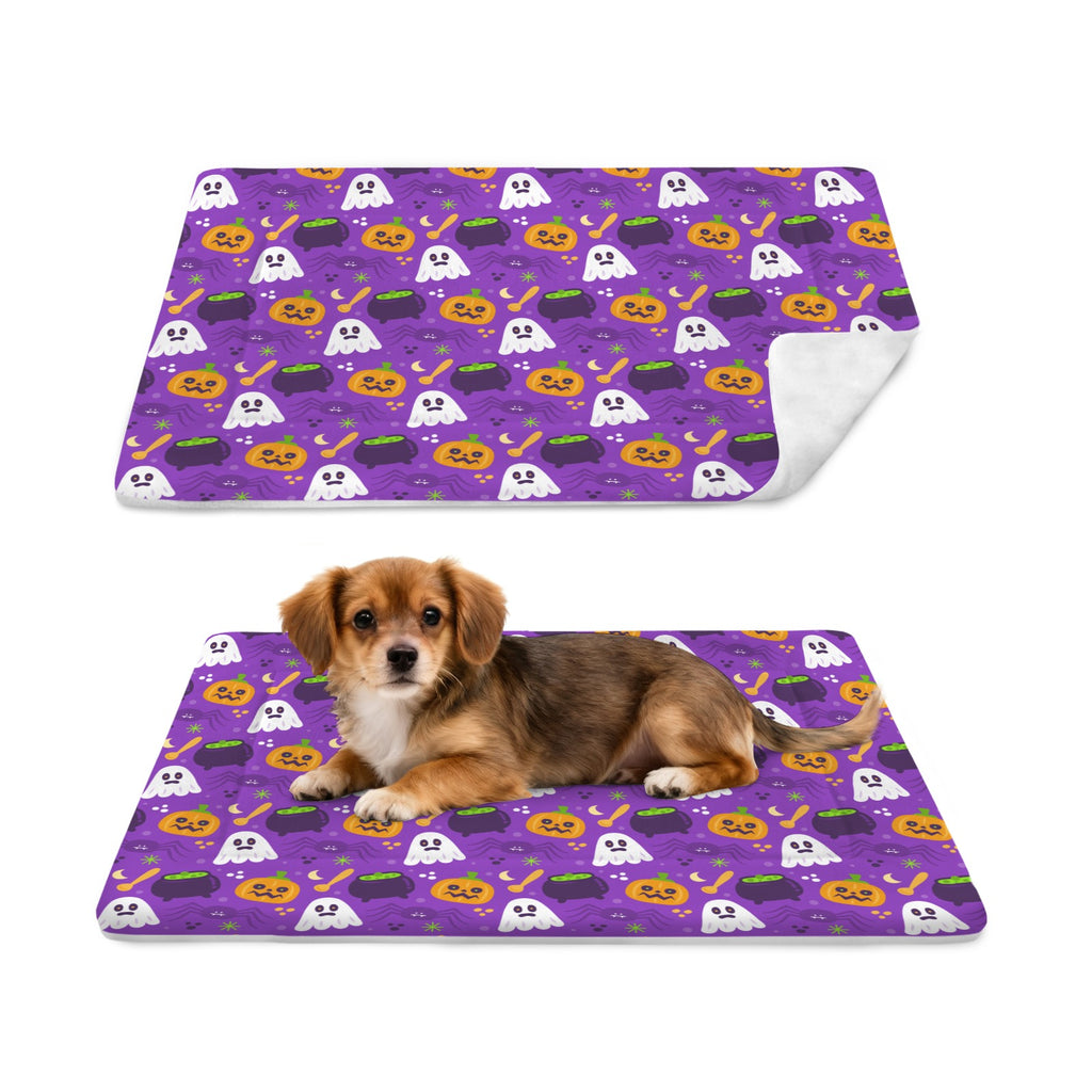 Coco's Haunted Halloween Collection  Ghost & Pumpkin Dog & Cat Mat