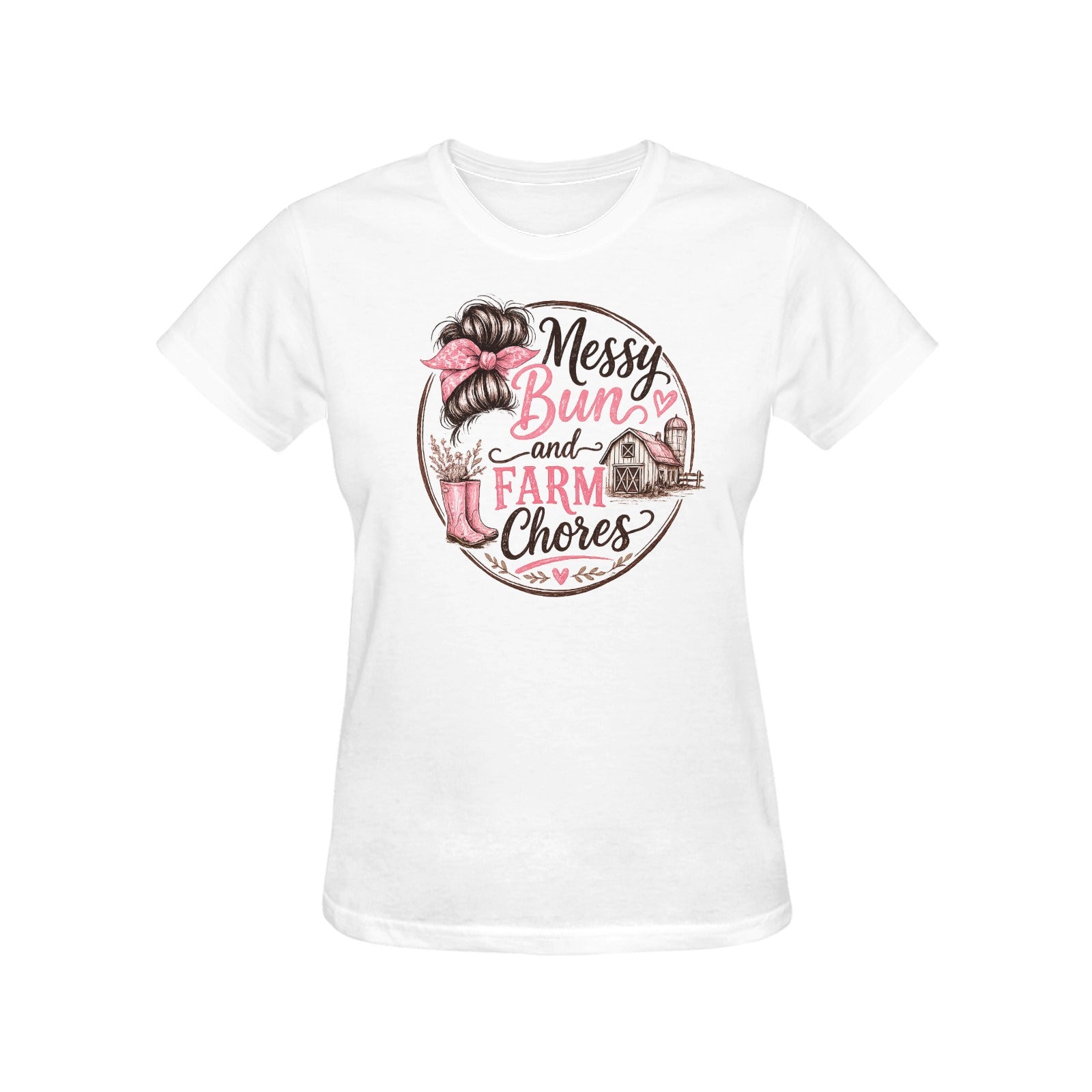 Women's Messy Bun T-shirt