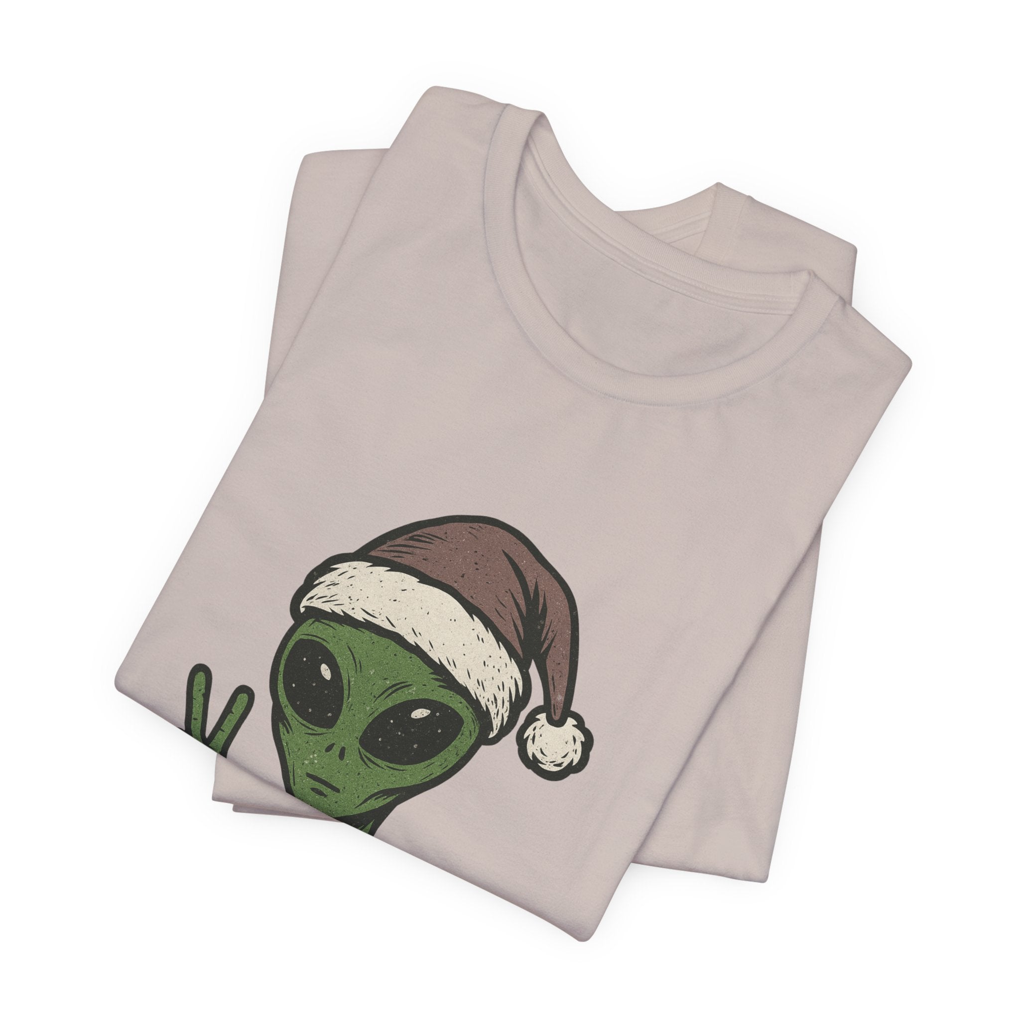 Funny Alien Merry Christmas Unisex Tee