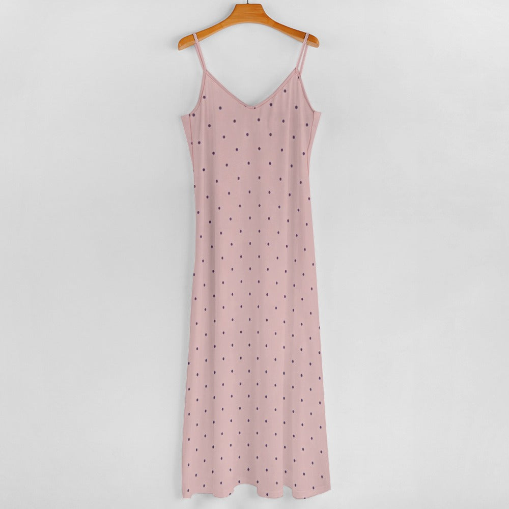 The Sundown Slip Dress Blush & Dot