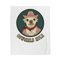 Cowgirls Rule Velveteen Plush Blanket Cute Chihuahua Cowboy Throw
