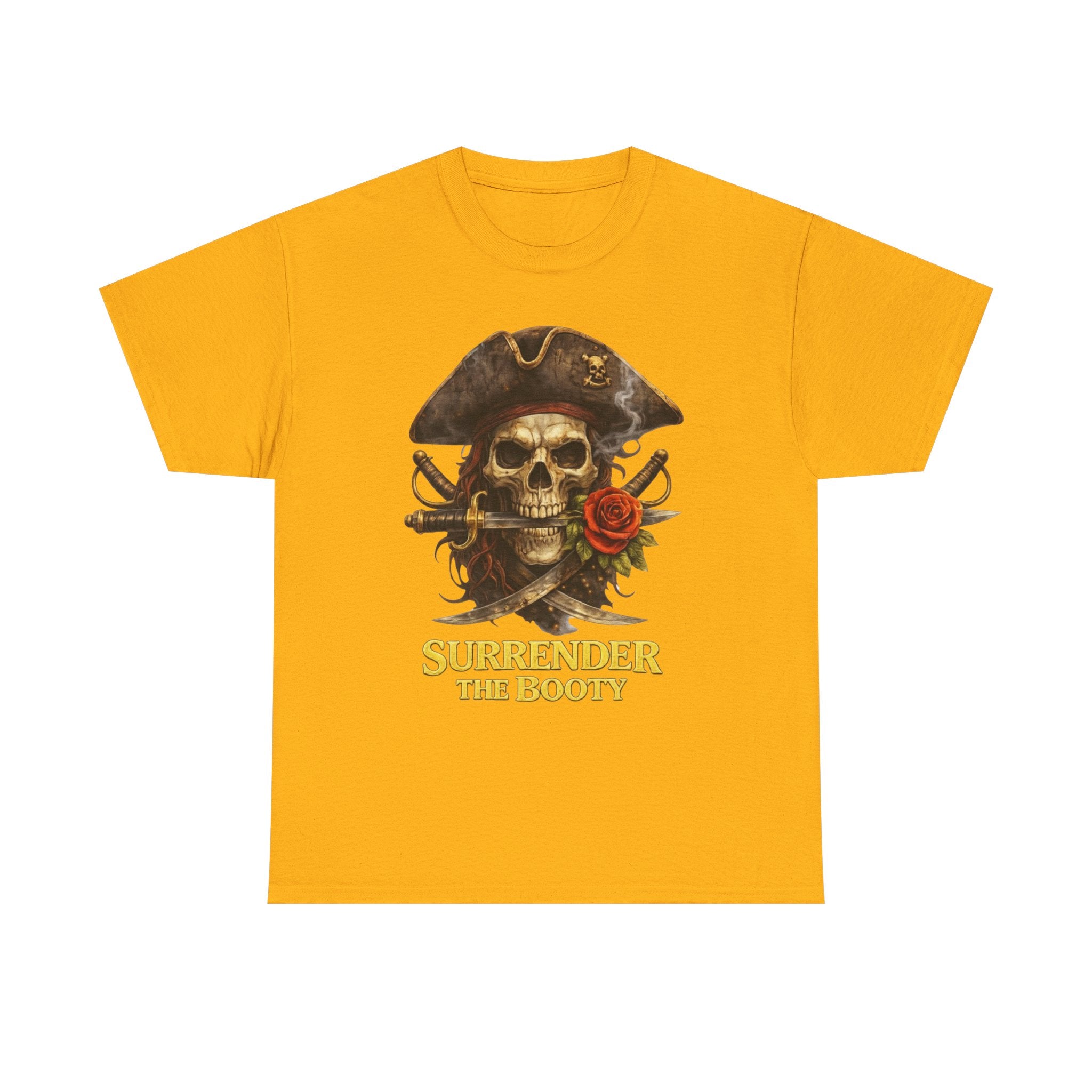 Pirate Skull Tee — "Surrender the Booty" Graphic T‑Shirt