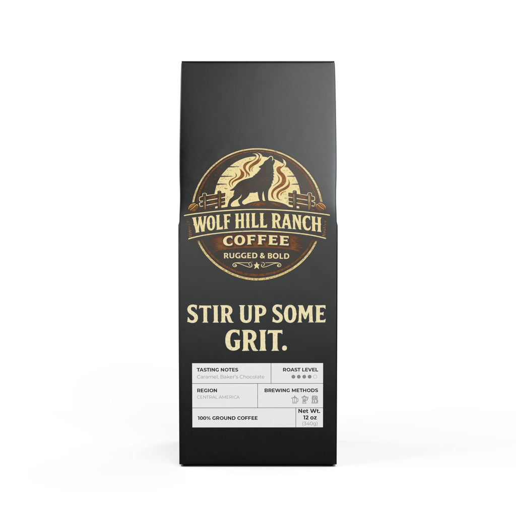 Wolf Hill Ranch Coffee-Wolf Blend (Medium-Dark Roast)