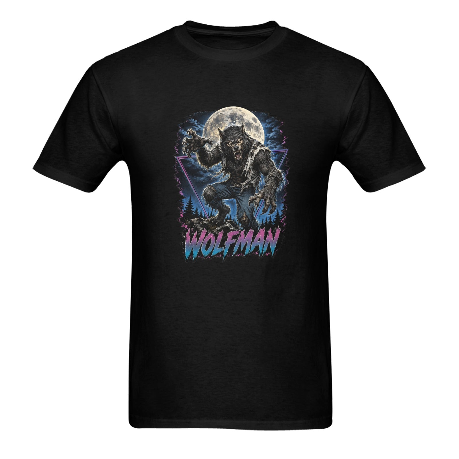 Midnight Wolfman Retro Tee