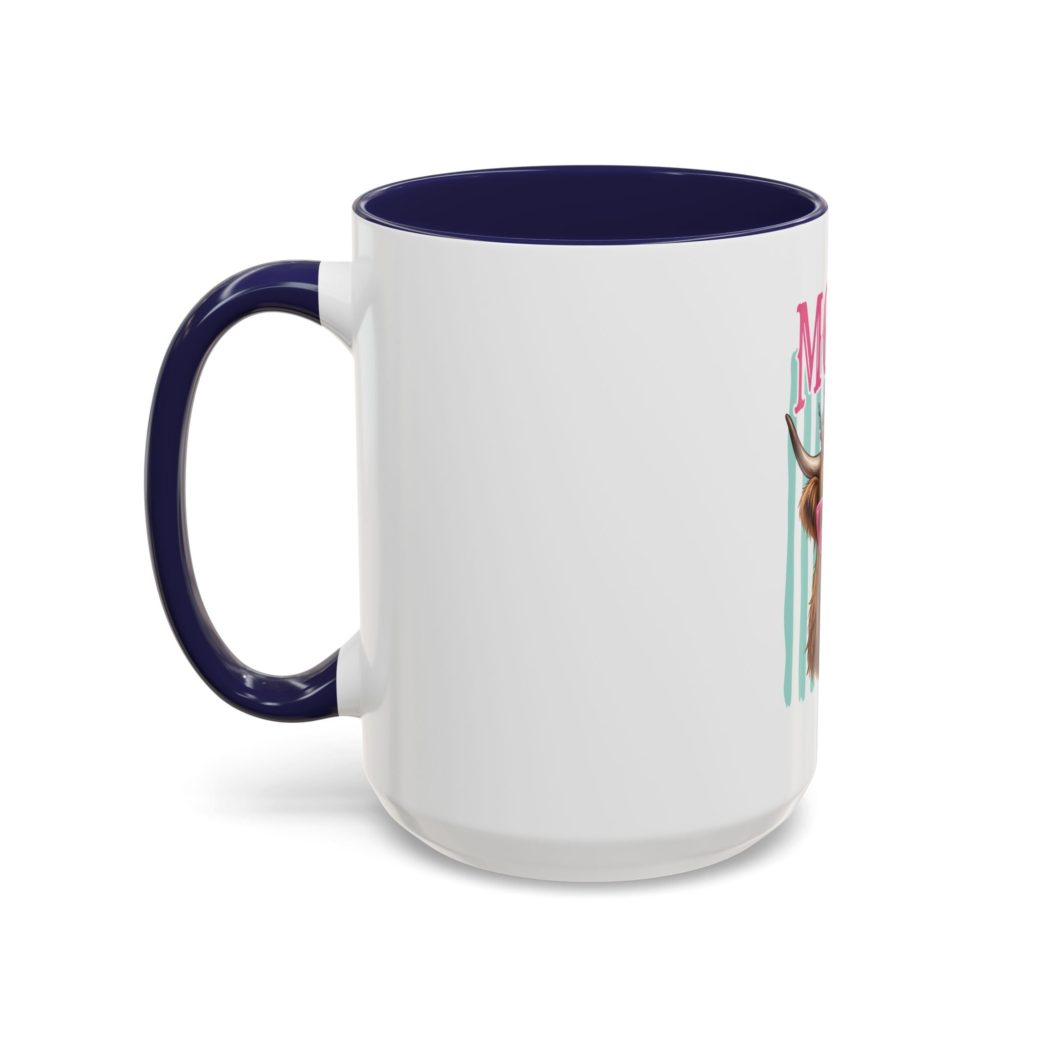 Moody Highland Cow Coffee Mug — Funny Crowned Cow with Bubblegum | Gift for Cow Lovers