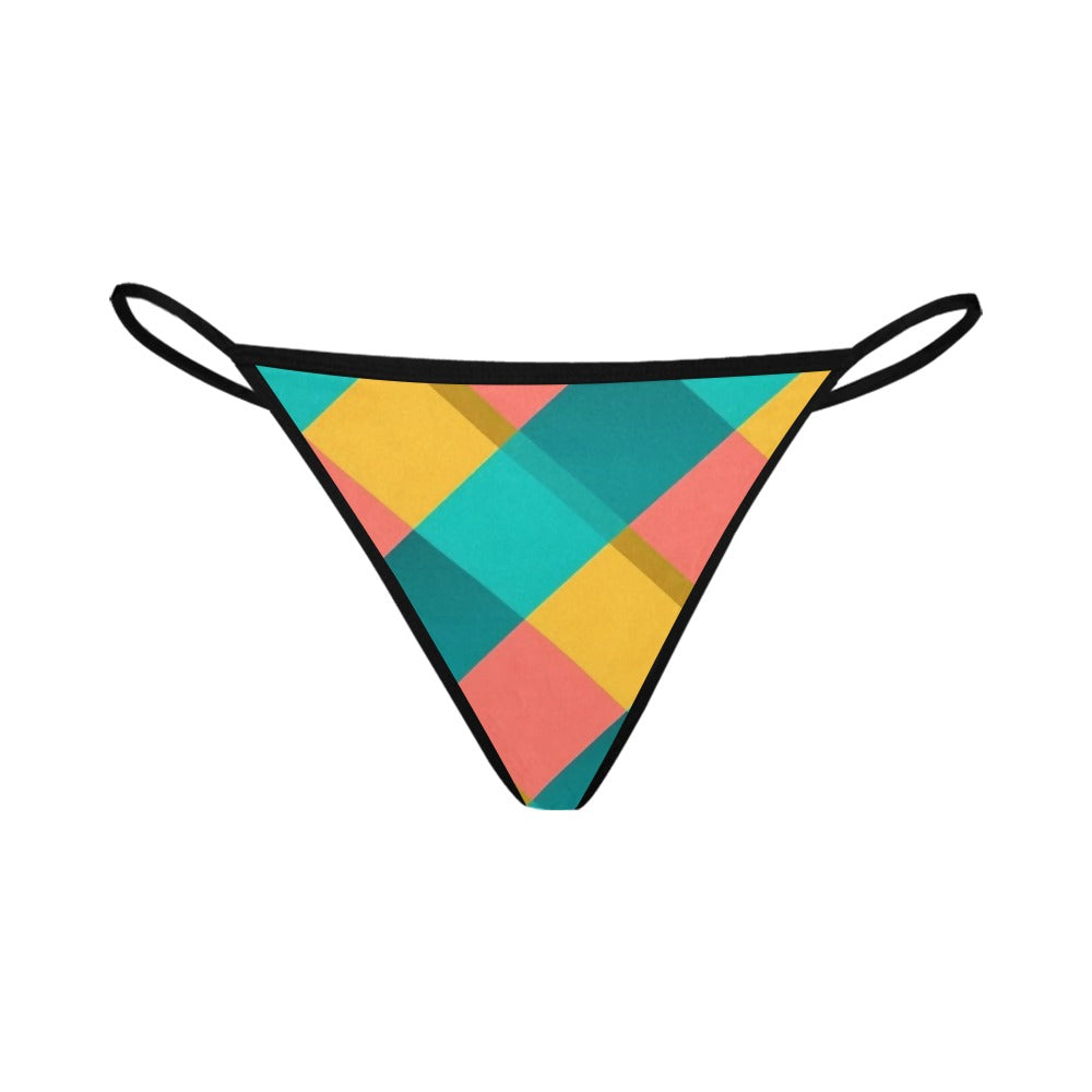 1990 Color Burst Collection Women's G-String Panties