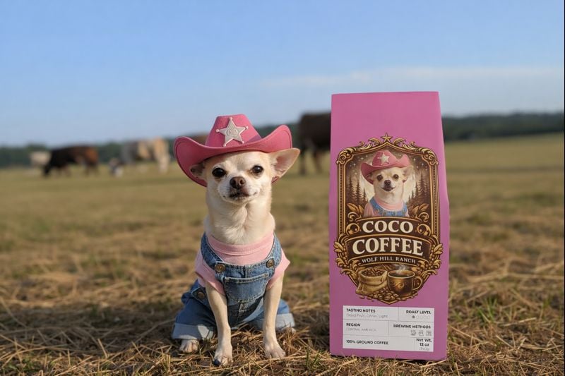 Wolf Hill Ranch Coffee-Coco Coffee Blend (Light Roast)