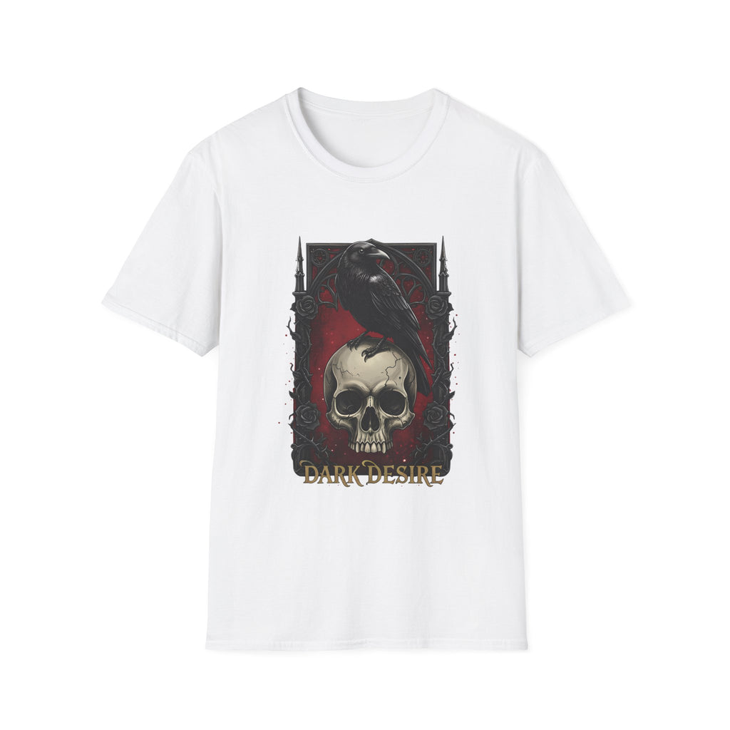 Dark Desire Gothic Skull & Raven T-Shirt Gothic Graphic Tee   Trendy T-Shirt
