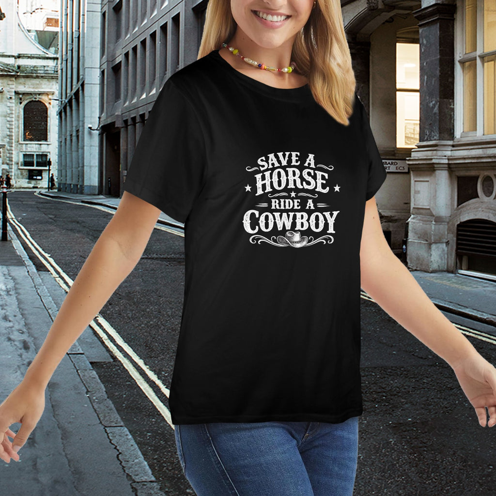 Women's Save A Horse T-Shirt  （Made in USA，Ships to USA Only）