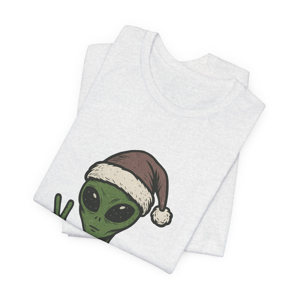 Funny Alien Merry Christmas Unisex Tee