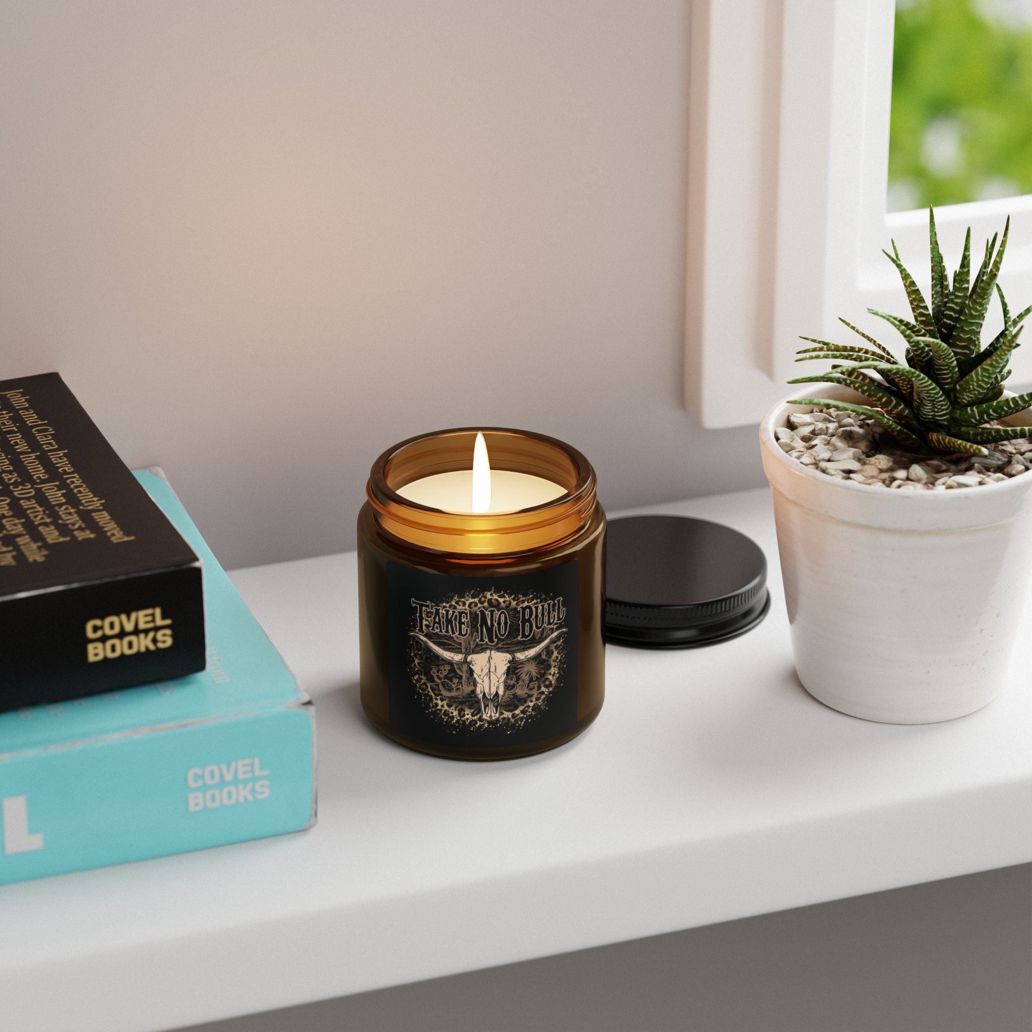 Soy Candle — 'Take No Bull' Amber Jar Scented Candle