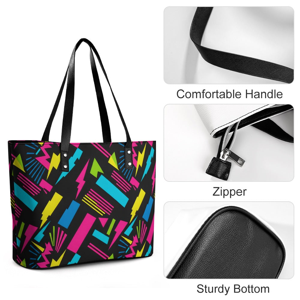 Ladies Leather Handbag Collection   Premium Cross-Grain Tote