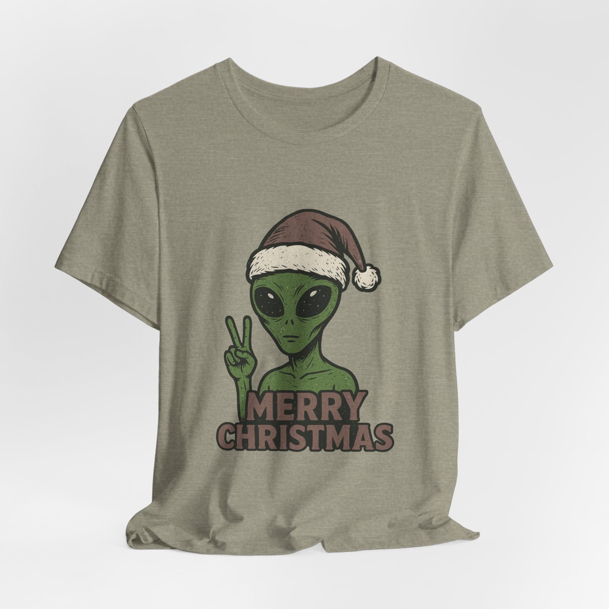 Funny Alien Merry Christmas Unisex Tee