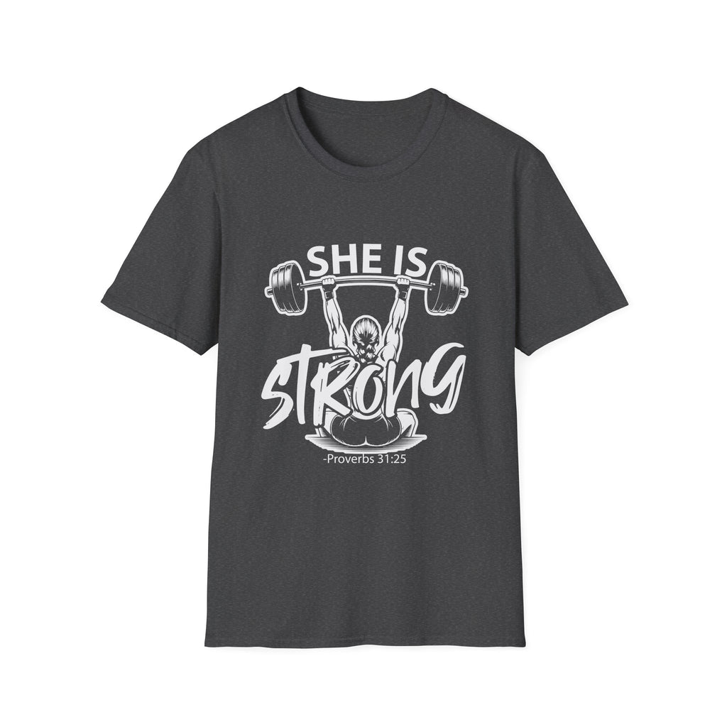 She Is Strong Inspirational T-Shirt — Empowerment Tee for Women