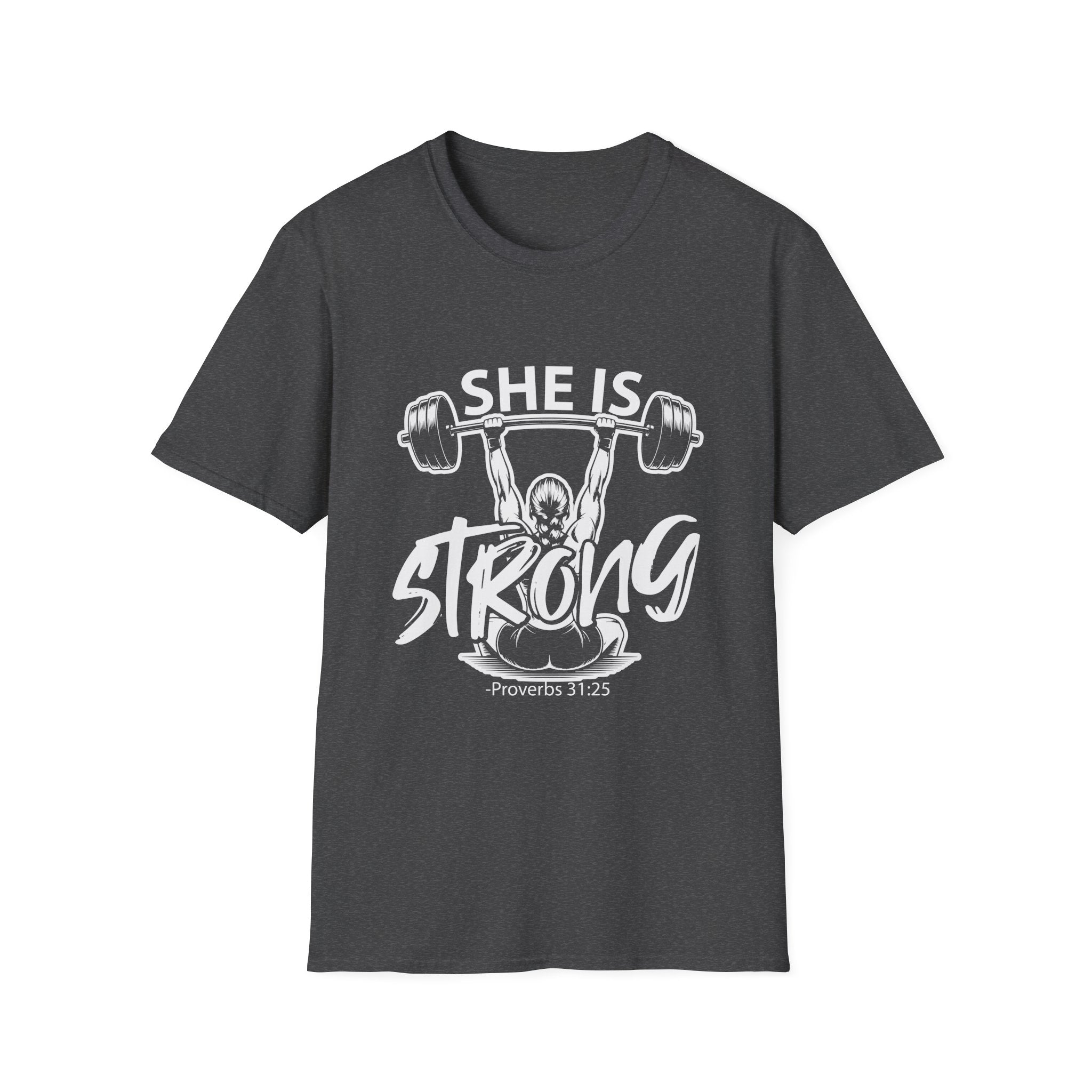 She Is Strong Inspirational T-Shirt — Empowerment Tee for Women