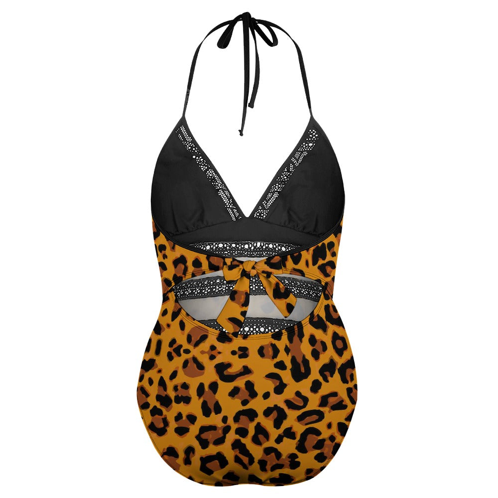 Hot Girl Leopard Energy Plus size bikini swimsuit